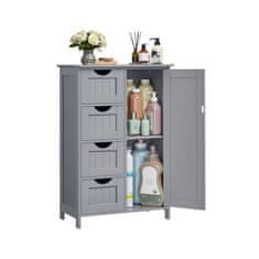 Songmics Kupaonska ormarić 30x55x82 cm Siva