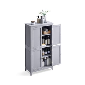 Songmics Kupaonska ormarić 4 vrata podesive police