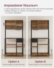 Songmics Kuhinjska polica 40x80x1804 cm smeđa