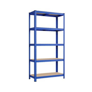 Songmics Set polica za pohranu 2 komada 180x90x40 cm plava