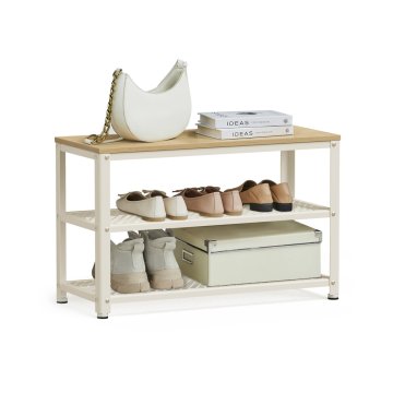 Songmics Klupa za cipele 30x73x45 cm bež