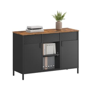 Songmics Ormarić za pohranu 40x110x76 cm smeđi