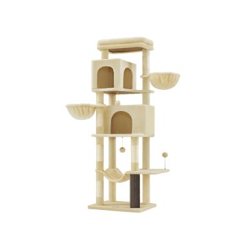 Songmics Stablo za mačke 57x45x175 cm Bež