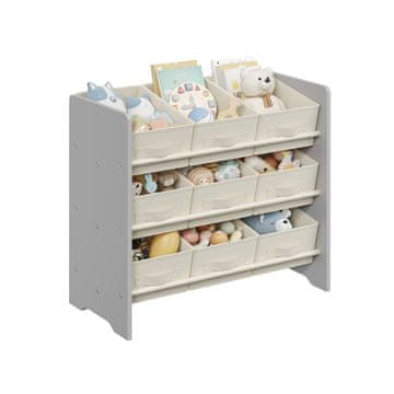 Songmics Dječja polica za pohranu 295x625x60 cm siva