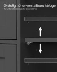 Songmics Kupaonska ormarić 30x55x82 cm Crni