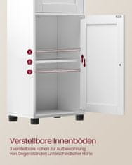 Songmics Kupaonska ormarić 30x40x165 cm Bijela