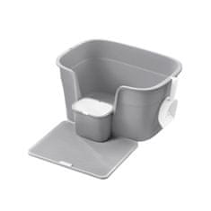 Songmics Kutija za pijesak za mačke 64x76x33 cm Siva