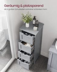 Songmics Kupaonska ormarić 30x30x82 cm Bijela