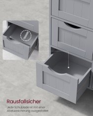 Songmics Kupaonska ormarić 30x30x82 cm Bijela