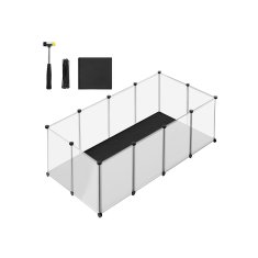 Songmics Igraonica za male životinje 143x73x46 cm Bijela