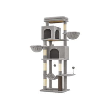 Songmics Stablo za mačke 57x45x175 cm Sivo