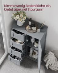 Songmics Kupaonska ormarić 30x55x82 cm Siva