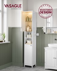 Songmics Kupaonska ormarić 30x30x170 cm Bijela