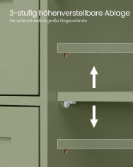 Songmics Kupaonska ormarić 30x55x82 cm Zeleno