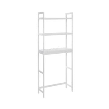 Songmics Polica za WC 3 razine 63x26x163 cm Bijela