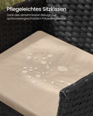 Songmics Set vrtnih garnitura 3 dijela 565x545x815 cm smeđa