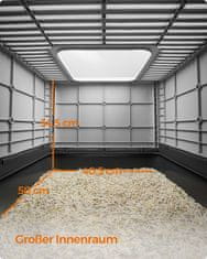 Songmics Kutija za pijesak za mačke 543x425x378 cm Siva