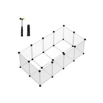 Songmics Igraonica za male životinje 125x63x42 cm Bijela