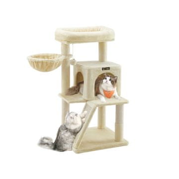 Songmics Stablo za mačke 48x48x96 cm Bež