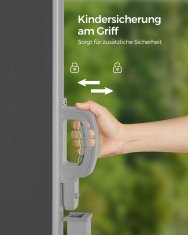 Songmics Bočni tende 160x300 cm Siva