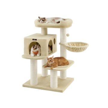 Songmics Stablo za mačke 70x60x107 cm Bež