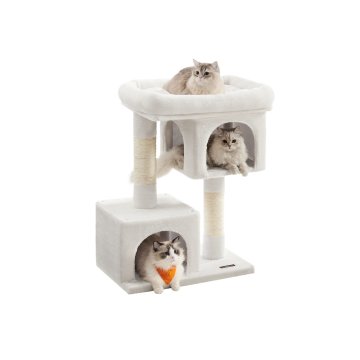 Songmics Stablo za mačke 60x40x84 cm Bijela