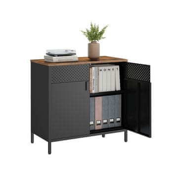 Songmics Ormarić za pohranu 80x40x76 cm smeđi