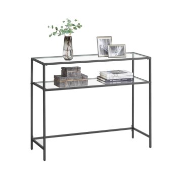 Songmics Konzolni stol 100x35x80 cm Crni