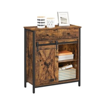 Songmics Kredenac 70x30x80 cm smeđi