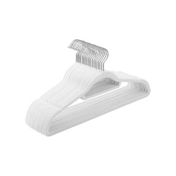 Songmics Vješalice za odjeću 20 komada 45x06x235 cm bijele boje