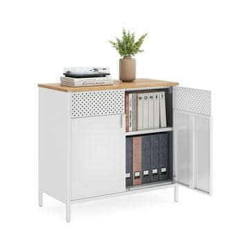 Songmics Ormarić za pohranu 40x80x76 cm prirodni