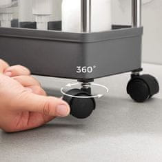 Songmics Kuhinjski kolica 40x135x86 cm Bijela