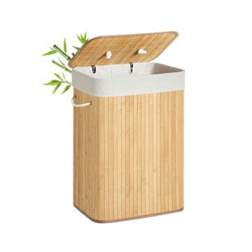 Songmics Košara za rublje 40x60x30 cm smeđa