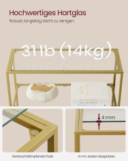 Songmics Polica s 6 polica 30x80x1773 cm prozirna