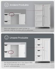 Songmics Kupaonska ormarić 55x82x30 cm Bijela