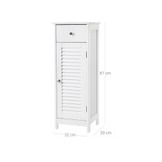 Songmics Kupaonska ormarić 32x87x30 cm Bijela