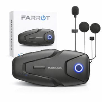 Farrot Interkom motociklistički Bluetooth 5.3 za dva vozača, poništavanje buke, FM radio, brzina do 100 km/h, domet 500 m, IPX5 zaštita, komunikacijski sustav za kacigu