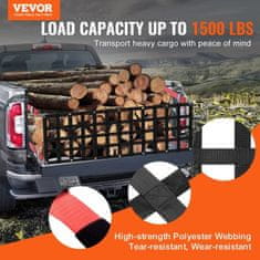 VEVOR Mreža za stražnja vrata 1390x470x75 mm Crna