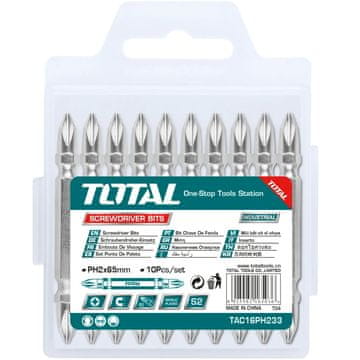 Total One-Stop Tools 10-dijelni set nastavaka za odvijač 65mm /IND (TAC16PH233)
