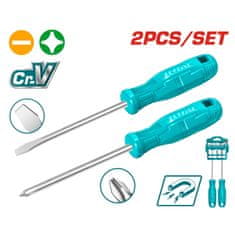 Total One-Stop Tools 2-dijelni set odvijača/SL6X125MM/PH 2x125mm (THTDC250201)