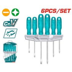 Total One-Stop Tools 6-dijelni set odvijača/s 1 kom plastičnim držačem (THTDC250601)
