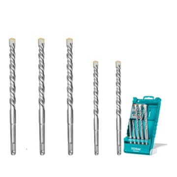 Total One-Stop Tools 5-dijelni set svrdala SDS plus za beton /IND (TAC190501)