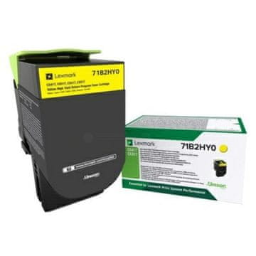 Lexmark 71B2HY0 HC žuti, originalni toner