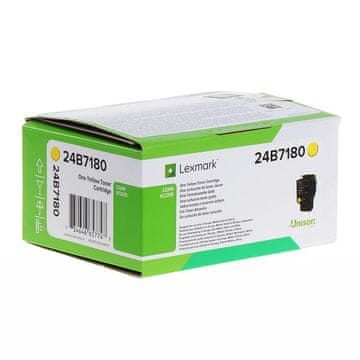 Lexmark 24B7180 žuti, originalni toner