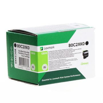 Lexmark 80C2XK0 Extra HC crni, originalni toner
