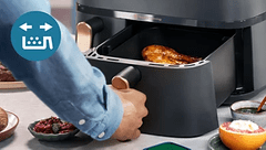 Philips NA555/00 friteza na vrući zrak, 9 L, 2750 W, srebrna