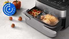 Philips NA565/02 friteza na vrući zrak, 9,5 L, 2750 W, srebrna