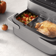 Philips NA565/02 friteza na vrući zrak, 9,5 L, 2750 W, srebrna