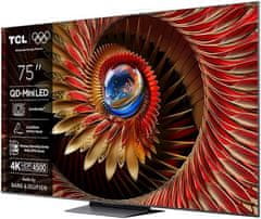 TCL 75C81K 4K UHD TV, QD-Mini, HDR Premium