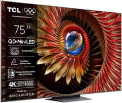 TCL 75C81K 4K UHD TV, QD-Mini, HDR Premium